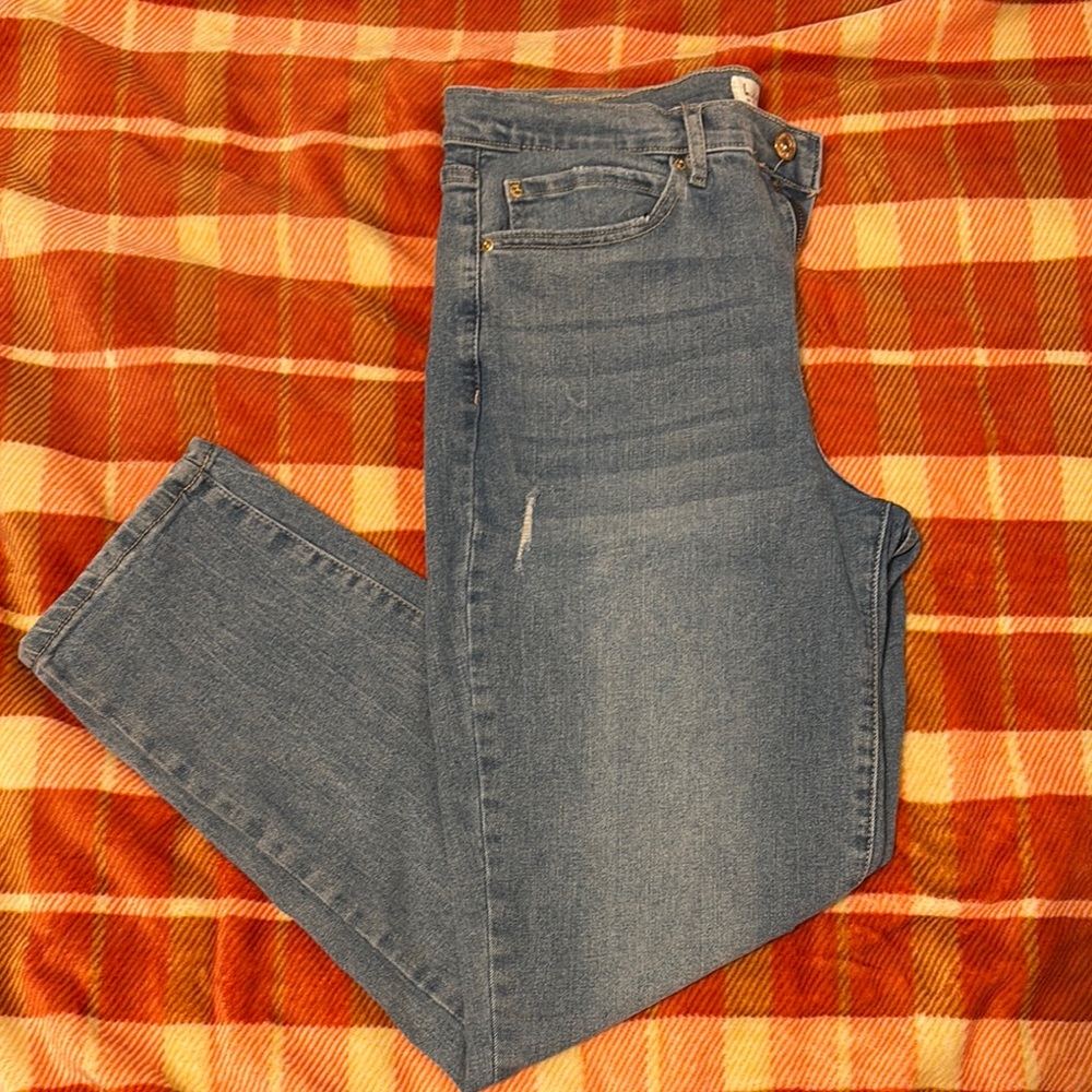 Nicole Miller Blue High-Rise Jeans